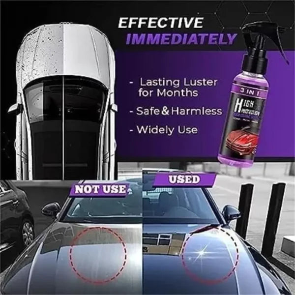 Premium Quality 3 In 1 High Protection Quick Car Coating Spray | Buy 1 Get 1 Free🔥 (Pack Of 2)