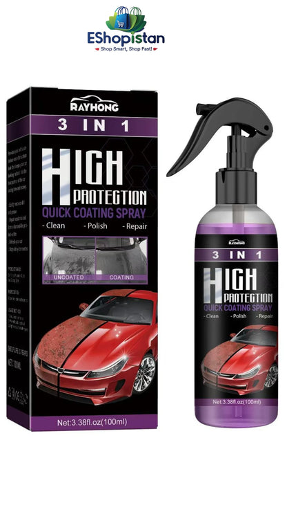 Premium Quality 3 In 1 High Protection Quick Car Coating Spray | Buy 1 Get 1 Free🔥 (Pack Of 2)