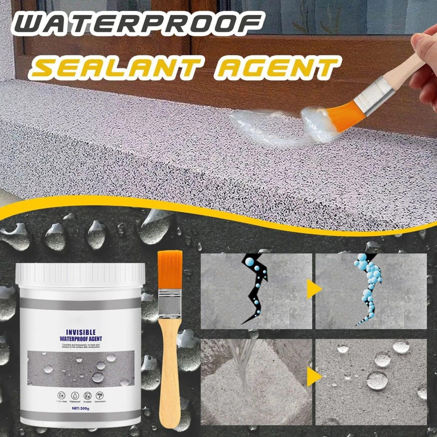 Waterproof Anti-Leakage Agent With Free Brush (350g)
